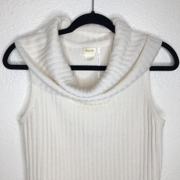 Maeve by Anthropologie Cowl Neck Cashmere Sleeveless Top M - Picture 2 of 5